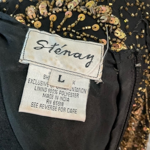 Stenay beaded top. size L. silk - Picture 8 of 9